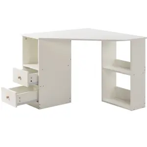 Computer Desk Corner Computer Desk with Large Storage Space Study Desk Laptop Table