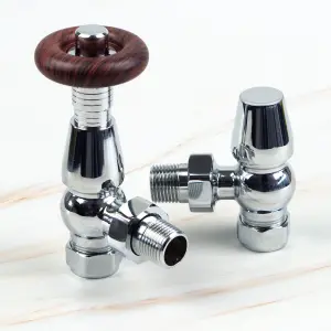 Chelsea Thermostatic Radiator Valves Chrome (Pair)