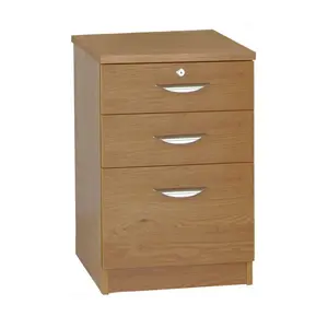 3 Drawer Filing Cabinet English Oak