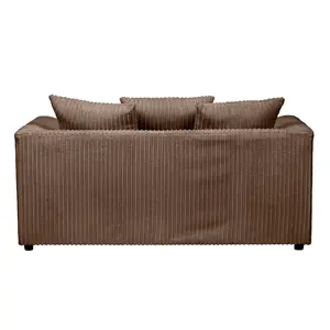 Lennox Coffee Jumbo Cord 2 Seater Sofa