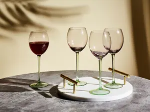 Set of 4 Wine Glasses DIOPSIDE Pink