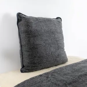 Genuine Merino Wool Pillow - Grey