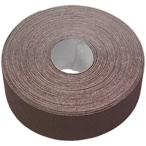 Engineers Brown Emery Roll 50mm x 50m for Rust Removal and Polishing - 80 Grit Quality