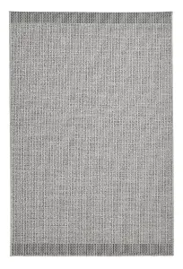 Seam Flat Weave Easy Clean Rug - Grey/Black - 120x170