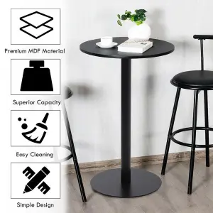 Black Industrial Style Round Table Base Single Pedestal Table Leg