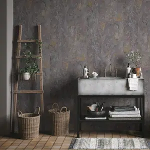 Galerie Silver Grey Tile Optic Wallpaper