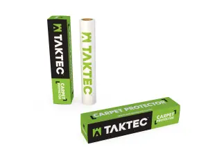 Taktec C600 100m x 600mm Premium Carpet Protector Roll - Boxed