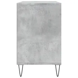 Berkfield Shoe Cabinet Concrete Grey 102x36x60 cm Engineered Wood