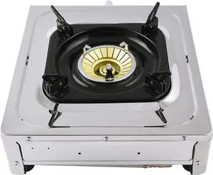 NJ NSD-11 Portable Gas Stove 1 Burner Stainless Steel Indoor Gas Cooker LPG 3.8kW