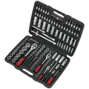 Comprehensive 172pc Premium Socket Bit and Ratchet Handle Set for Professional Use