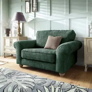 Ingrid Collection Cuddle Chair In Jungle Green