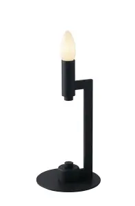 Luminosa Karol Candle Table Lamp, Slate-Grey, E14