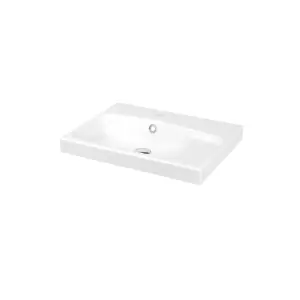 GoodHome Imandra Grey Wall-mounted Vanity unit & basin set - Includes Mila basin (W)604mm