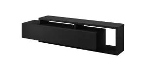 Bota 40 TV Cabinet in Black Matt - W2190mm H520mm D450mm, Sleek and Spacious