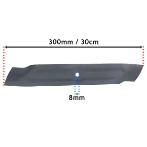 SPARES2GO Blade for Flymo EasiMow EasiStore 300R SimpliMow 300 Lawnmower (30cm / 12")