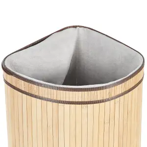 Bamboo Basket with Lid Light Wood BADULLA