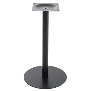 Black Industrial Style Round Table Base Single Pedestal Table Leg