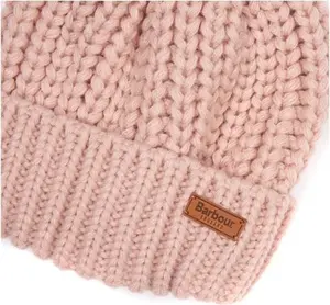 Women's Barbour Saltburn Bobble Hat - Pink - One Size