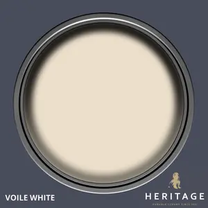 Dulux Trade Vinyl Matt Voile White Eggshell Wall paint, 750ml