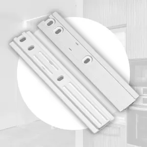 SPARES2GO UNIVERSAL Integrated Fridge Door Slide Mounting Bracket Slider Kit (pack of 4)