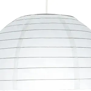 GoodHome Raqis White Pendant Light shade (D)28cm