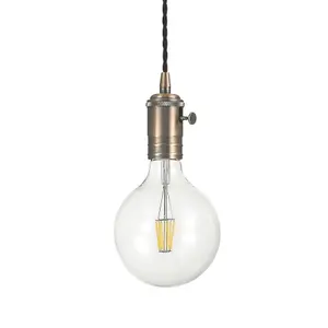 Luminosa Doc 1 Light Ceiling Pendant Copper, E27