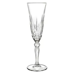 RCR Crystal Melodia Glass Champagne Flutes - 160ml - Pack of 6