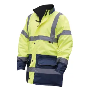 Warrior Mens Denver High Visibility Safety Jacket