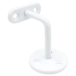 EAI Handrail Bracket White Pack 5 Banister Brackets Stair Banister Wall Handrail 63mm