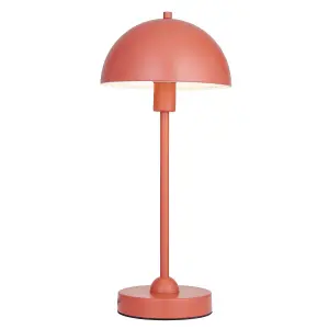 Luminosa Saroma Complete Table Lamp, Matt Terracotta Paint