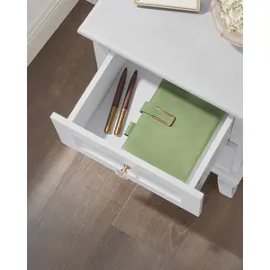 Yarmouth 2 Drawer Bedside Table (Set of 2) White