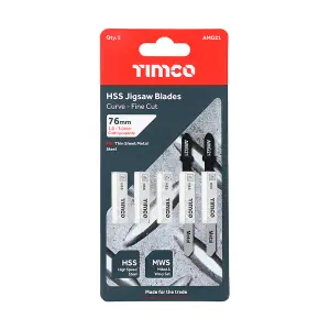 TIMCO Jigsaw Blades Metal Cutting HSS Blades - T218A