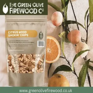 Green Olive Firewood Co Citrus Wood Smoking Chips 3L