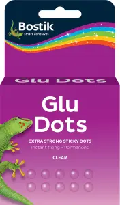 Bostik  Glu Dots Extra Strength Permanent 10mm On A Roll Pack of 200 (2 Packs)