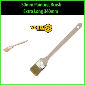 50mm Extra Long 340mm Radiator Brush ANGLED HEADS Painting Brushes