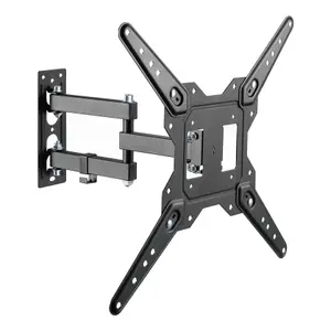 Mitchell & Brown JB-43-55FM Full Motion TV Bracket, 43"-55", Free Tilt Design, Stainless Steel