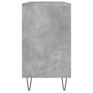 Berkfield Bathroom Cabinet Concrete Grey 80x33x60 cm Engineered Wood