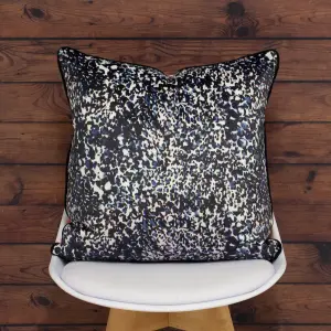 furn. Mika Leopard Print Velvet Polyester Filled Cushion