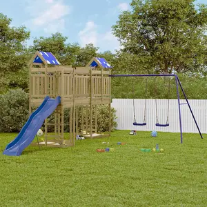 Berkfield Outdoor Playset Impregnated Wood Pine