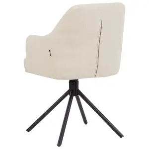 Beliani Retro Set of 2 Chairs MIRA Beige