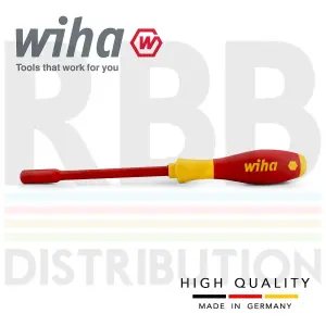 Wiha Hex Driver Screwdriver  1000v VDE Electrician 6mm SoftFinish Grip 00857