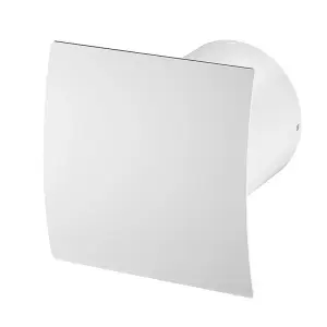 Modern Bathroom Extractor Fan 125mm with White Front Panel Ventilator