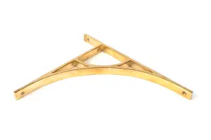 Polished Brass Tyne Shelf Bracket (314mm x 250mm)