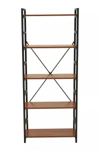 Interiors by Premier Laxton 5 Tier Red Pomelo Shelf Unit