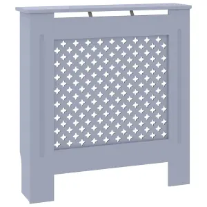 Sturdy and Durable MDF Radiator Cover Grey 78 cm