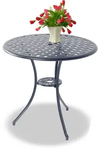 Centurion Supports OSHOWA Grey Garden and Patio Cast Aluminium Bistro Table