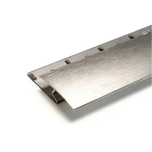 2.7m Superior Brushed Steel Nickel Z-bar Door Plate Threshold