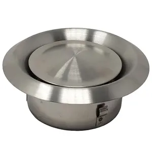 Kair Ceiling Valve 125mm - 5 inch Stainless Steel Adjustable Supply and Extract Vent