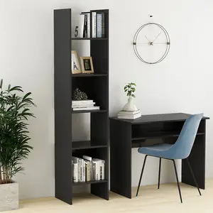 Berkfield Book Cabinet Grey 40x35x180 cm Engineered Wood