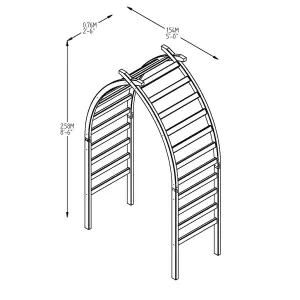 Forest Garden Whitby Softwood Arch